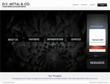 Tablet Screenshot of dvmittal.com